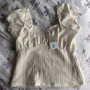 White blouse summer/spring top